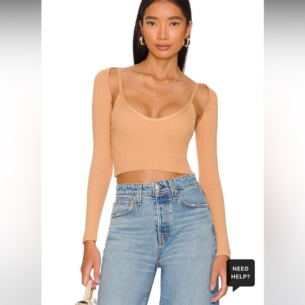 Superdown Remi Shrug Set in Nude